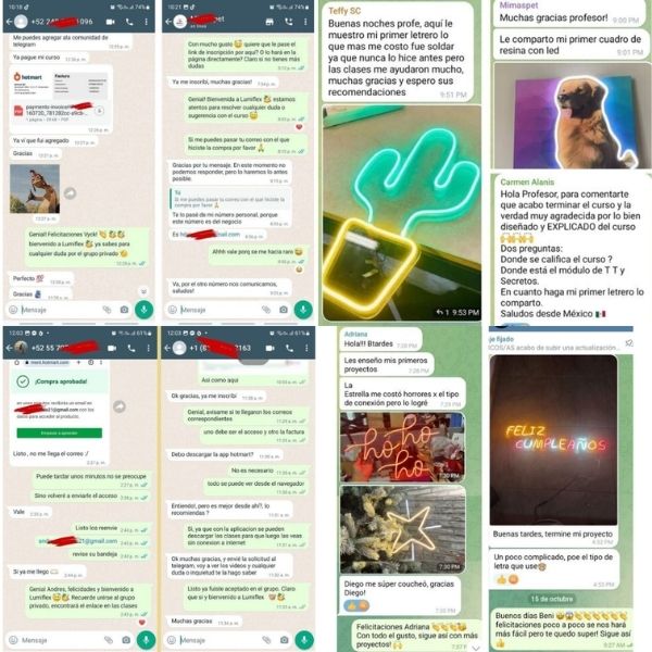 Testimonios reales de alumnos en la comunidad privada de WhatsApp